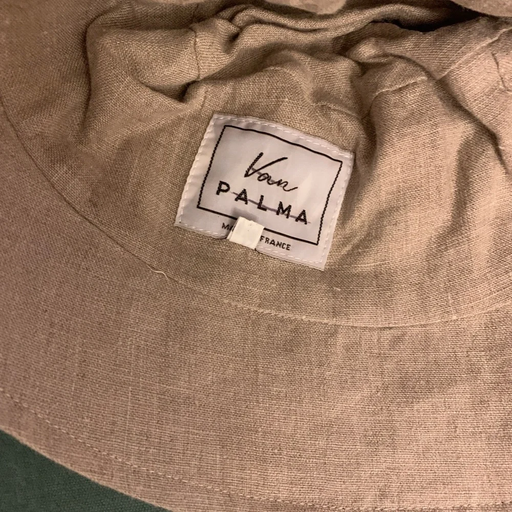 Anthropologie Van Palma linen bucket hat one size